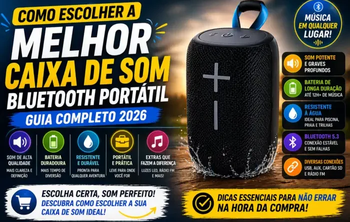 caixa de som bluetooth